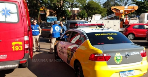 Homem é baleado após agredir policial militar durante briga de trânsito em Maringá