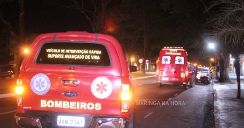 Mulher de 60 anos sofre traumatismo craniano após atropelamento em avenida de Maringá