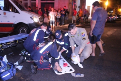 foto de Idoso de 68 anos sofre graves ferimentos na cabeça após ser atropelado por motociclista em Sarandi