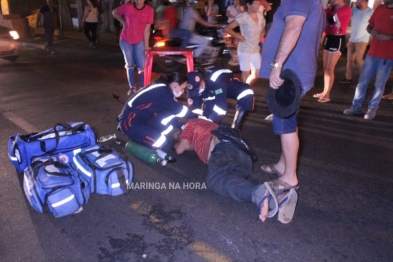 foto de Idoso de 68 anos sofre graves ferimentos na cabeça após ser atropelado por motociclista em Sarandi