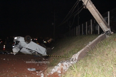 foto de Advogado e ex Policial Militar de Maringá, morre após capotar e bater carro em poste na BR-376 em Marialva