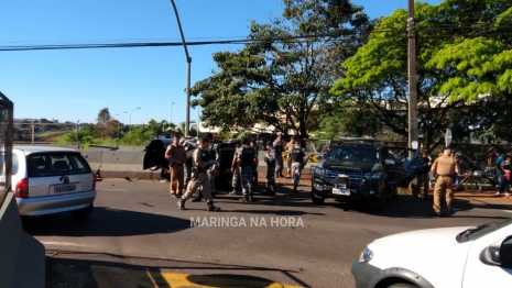 foto de Ladrões de estepes são presos após perseguição e acidente em Maringá