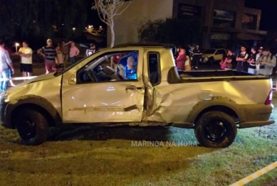 foto de Motorista morre após ser ejetado de carro em capotamento na Avenida Pedro Taques em Maringá