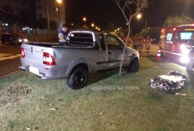 foto de Motorista morre após ser ejetado de carro em capotamento na Avenida Pedro Taques em Maringá