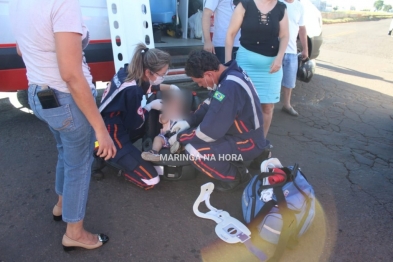 foto de Acidente em Maringá deixa 5 feridos, entre eles bebê de 1 anos e 5 meses