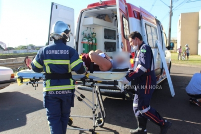 foto de Acidente em Maringá deixa 5 feridos, entre eles bebê de 1 anos e 5 meses