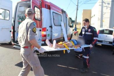 foto de Acidente em Maringá deixa 5 feridos, entre eles bebê de 1 anos e 5 meses