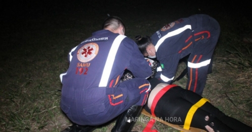 Cachorro na marginal provoca queda de motociclista entre Paiçandu e Maringá