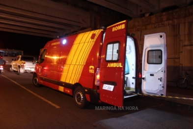 foto de Colisão entre motos deixa duas pessoas feridas em Maringá