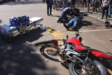 foto de Idoso de 88 anos é atropelado por moto no centro de Paiçandu