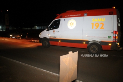 foto de Carro capota e atinge ciclista no início da duplicação da rodovia em Paiçandu