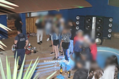 foto de Operação flagra adolescentes em festa regada à bebida alcoólica em Maringá