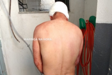 foto de Homem é preso em flagrante depois de tentar matar filho de 15 anos com golpes de facão em Sarandi