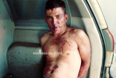 foto de Homem é preso em flagrante depois de tentar matar filho de 15 anos com golpes de facão em Sarandi