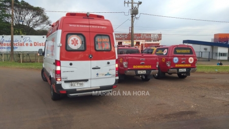 foto de Colisão entre carro e camionete deixa três pessoas feridas em Maringá