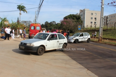 foto de Seis pessoas ficam feridas em acidente entre dois carros em Maringá