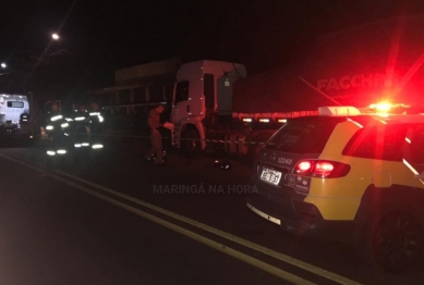 foto de Motociclista morre após bater em caminhão estacionado em Mandaguari