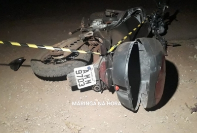 foto de Motociclista morre após bater em caminhão estacionado em Mandaguari