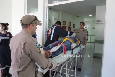 foto de Pintor sofre ferimentos graves ao cair de escada em Sarandi