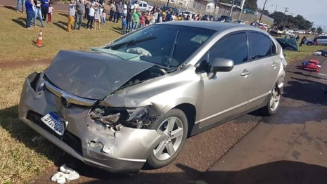 foto de PRF atende acidente envolvendo 06 veículos com 03 óbitos na BR 277 em Cascavel