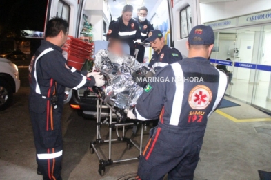 foto de Carro explode após jovens acender cigarro e usar desodorante em Maringá