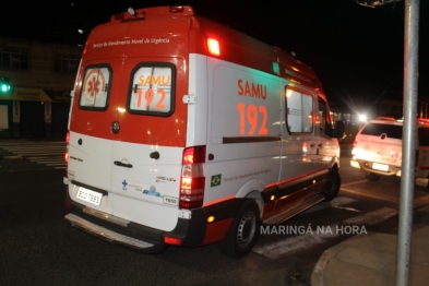 foto de Carro explode após jovens acender cigarro e usar desodorante em Maringá