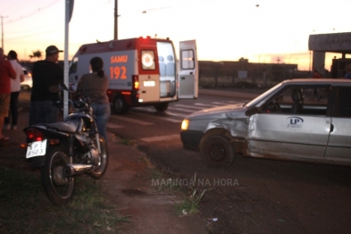 foto de Jovem motociclista sofre fratura de fêmur em acidente na marginal da PR-323 entre Maringá e Paiçandu