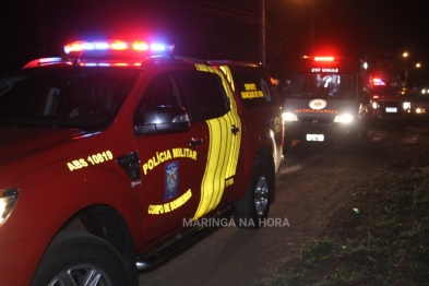 foto de Jovem motociclista sofre fratura de fêmur em acidente na marginal da PR-323 entre Maringá e Paiçandu