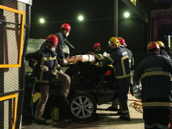 foto de Maringá: Jovem que invadiu academia em grave acidente de trânsito deixa a UTI