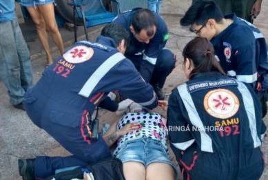 foto de Roda de caminhão se solta e atinge cabeça motociclista em Maringá