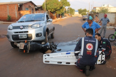 foto de Motociclista fica ferido após acidente em Paiçandu