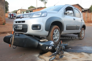 foto de Motociclista fica ferido após acidente em Paiçandu