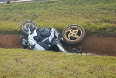 foto de Homem morre após acidente com moto de alta cilindrada na PR-317