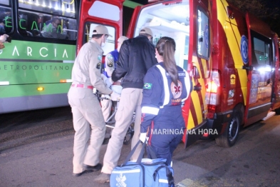 foto de Vídeo mostra homem sendo esfaqueado por motorista de ônibus em Maringá