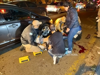 foto de Vídeo mostra homem sendo esfaqueado por motorista de ônibus em Maringá