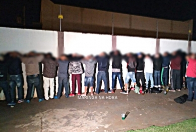 foto de Operação flagra 50 adolescentes em festas clandestinas regadas a bebida alcoólica drogas em Maringá