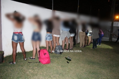 foto de Operação flagra 50 adolescentes em festas clandestinas regadas a bebida alcoólica drogas em Maringá