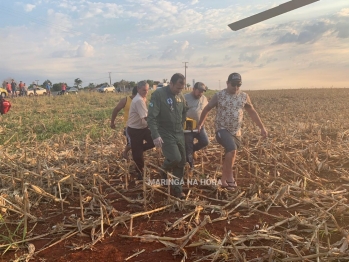 foto de Motorista perde o controle da direção do carro e bate em poste na zona rural de Ivatuba