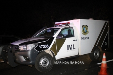 foto de Motorista morre esmagado em violenta colisão traseira entre duas carretas na PR-317 entre Floresta e Maringá