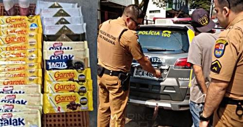 Ladrão de chocolate - Indivíduo é preso após furtar supermercado em Paiçandu