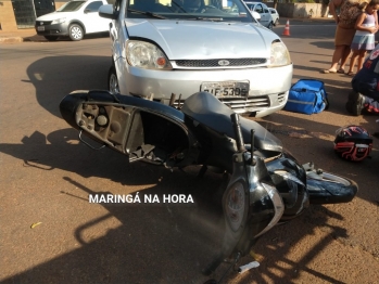 foto de Motociclista fica ferida ao ser fechada por veículo em Paiçandu