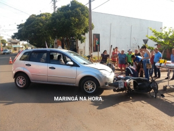 foto de Motociclista fica ferida ao ser fechada por veículo em Paiçandu