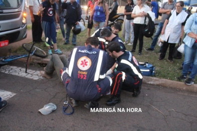 foto de Ciclista sofre ferimentos graves após ser atropelado por circular da Cidade Verde em Maringá