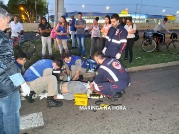 foto de Ciclista sofre ferimentos graves após ser atropelado por circular da Cidade Verde em Maringá