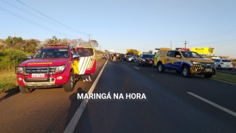 foto de Acidente de proporções na BR-376 em Maringá