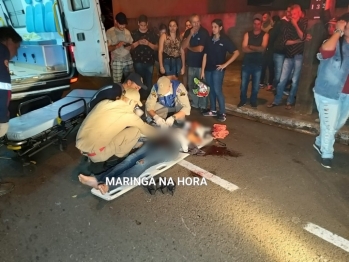 foto de Jovem de 18 anos sofre ferimentos graves após ser atropelada por moto em Maringá