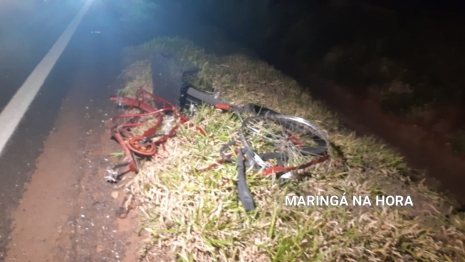 foto de Urgente - Ciclista morre atropelado na PR-317 em Maringá 