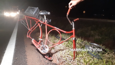 foto de Urgente - Ciclista morre atropelado na PR-317 em Maringá 