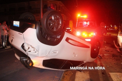 foto de A caminho do hospital idoso sofre acidente em Maringá