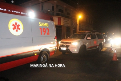 foto de A caminho do hospital idoso sofre acidente em Maringá